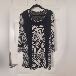 Lior Paris Geometric‎ Tunic Top Size Small